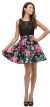 Lace Top Floral Skirt Short Homecoming Party Dress in an alternative image
